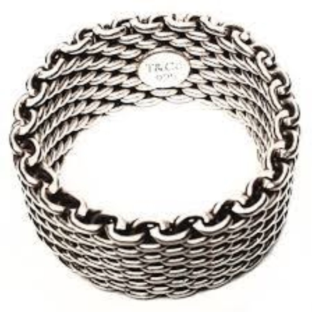 Tiffany & Co. Sterling Silver Mesh Ring